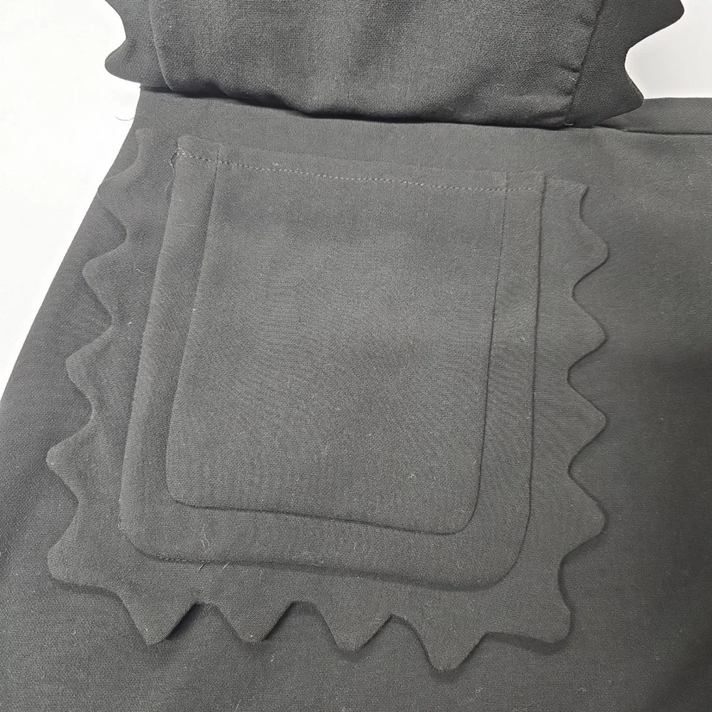 Victoria Beckham for‎ Target Black Scalloped Pocket Mini Skirt Size S
